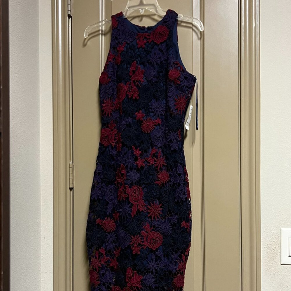 Alexia Admor Multicolor Crochet Dress NWT